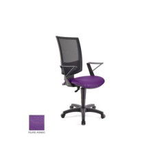 Silla de oficina FLASH, respaldo malla, brazos fijos, base poliamida, contacto permanente Silla de oficina FLASH, respaldo malla, brazos fijos, base poliamida, contacto permanente