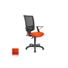 Silla de oficina FLASH, respaldo malla, brazos fijos, base poliamida, contacto permanente Silla de oficina FLASH, respaldo malla, brazos fijos, base poliamida, contacto permanente