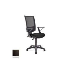 Silla de oficina FLASH, respaldo malla, brazos fijos, base poliamida, contacto permanente Silla de oficina FLASH, respaldo malla, brazos fijos, base poliamida, contacto permanente