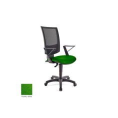 Silla de oficina FLASH, respaldo malla, brazos fijos, base poliamida, contacto permanente Silla de oficina FLASH, respaldo malla, brazos fijos, base poliamida, contacto permanente