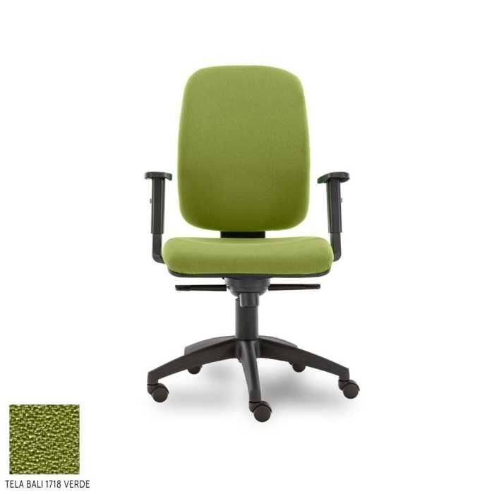 Silla de escritorio ergonómica Parigi Alta carcasa negra, uso 8 horas