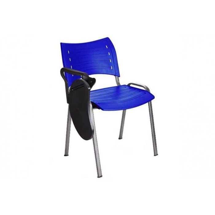 Silla con pala abatible ISO SMART, patas grises