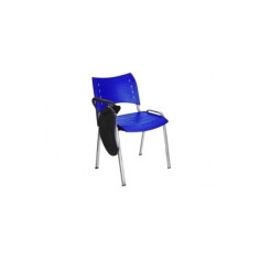 Silla con pala abatible ISO SMART, patas cromadas Silla con pala abatible ISO SMART, patas cromadas