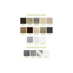 Mesa de oficina STAR, estructura metálica acabado plata,  lateral cerrado, fondo 80 cm