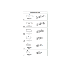 Mostrador recepción ECO M, Varias Medidas