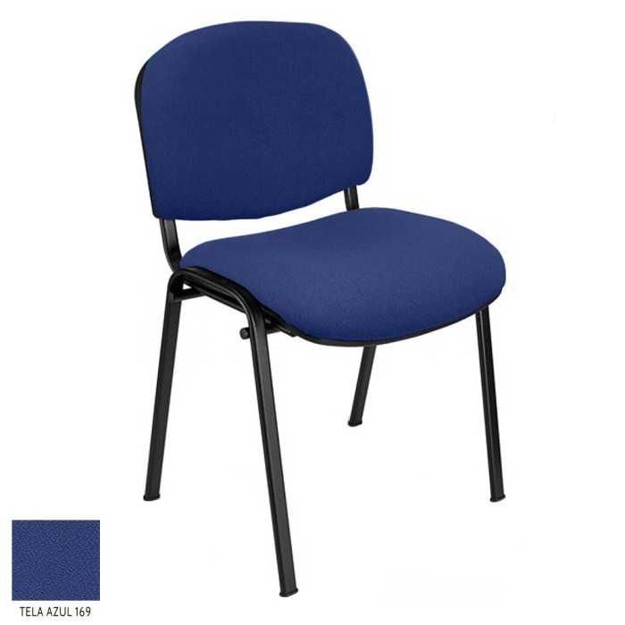 Silla confidente modelo FISSA de Vincolo, tapizada, calidad superior, estructura negra