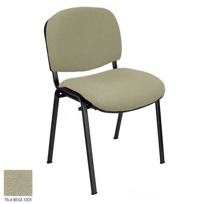 Silla confidente modelo FISSA de Vincolo, tapizada, calidad superior, estructura negra