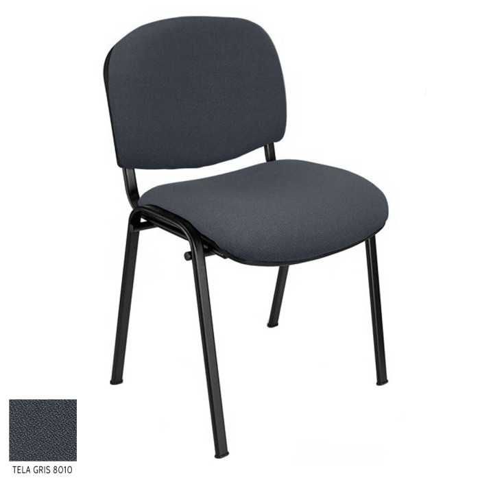 Silla confidente modelo FISSA de Vincolo, tapizada, calidad superior, estructura negra