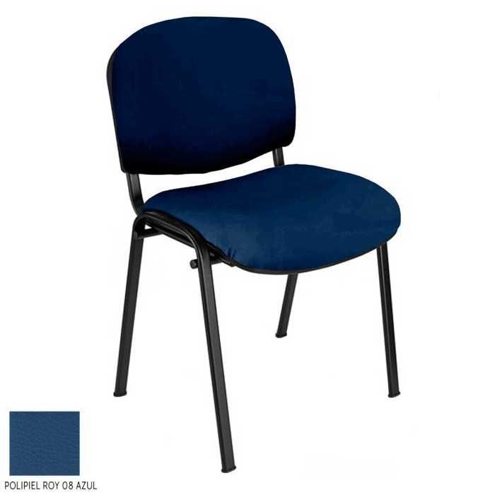 Silla confidente modelo FISSA de Vincolo, tapizada, calidad superior, estructura negra