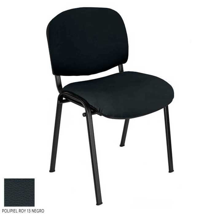 Silla confidente modelo FISSA de Vincolo, tapizada, calidad superior, estructura negra