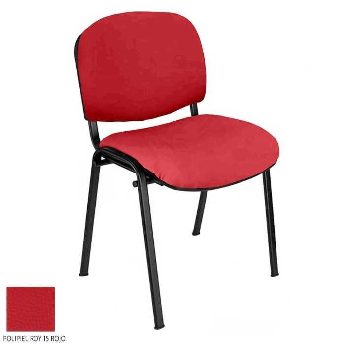 Silla confidente modelo FISSA de Vincolo, tapizada, calidad superior, estructura negra