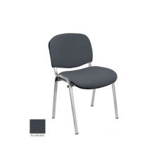 Silla confidente modelo FISSA de Vincolo, tapizada, calidad superior, estructura gris Silla confidente modelo FISSA de Vincolo, tapizada, calidad superior, estructura gris