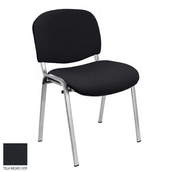 Silla confidente modelo FISSA de Vincolo, tapizada, calidad superior, estructura gris Silla confidente modelo FISSA de Vincolo, tapizada, calidad superior, estructura gris