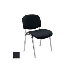 Silla confidente modelo FISSA de Vincolo, tapizada, calidad superior, estructura cromada