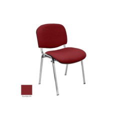 Silla confidente modelo FISSA de Vincolo, tapizada, calidad superior, estructura cromada