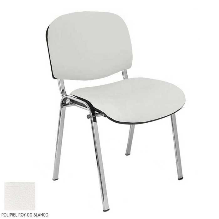 Silla confidente modelo FISSA de Vincolo, tapizada, calidad superior, estructura cromada