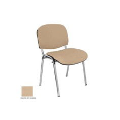 Silla confidente modelo FISSA de Vincolo, tapizada, calidad superior, estructura cromada Silla confidente modelo FISSA de Vincolo, tapizada, calidad superior, estructura cromada