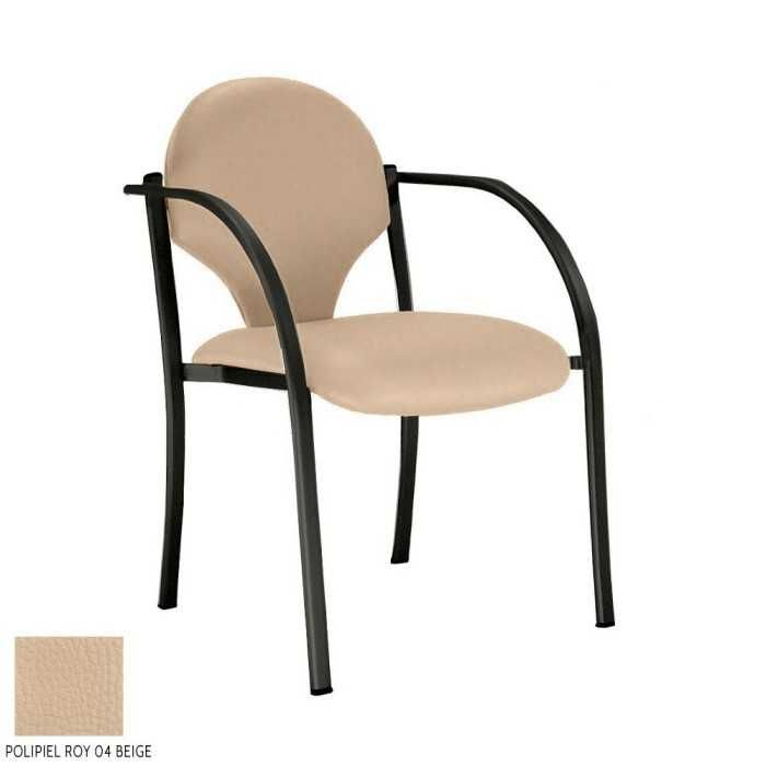 Silla confidente modelo INCA de Vincolo, con tapa trasera polipropileno