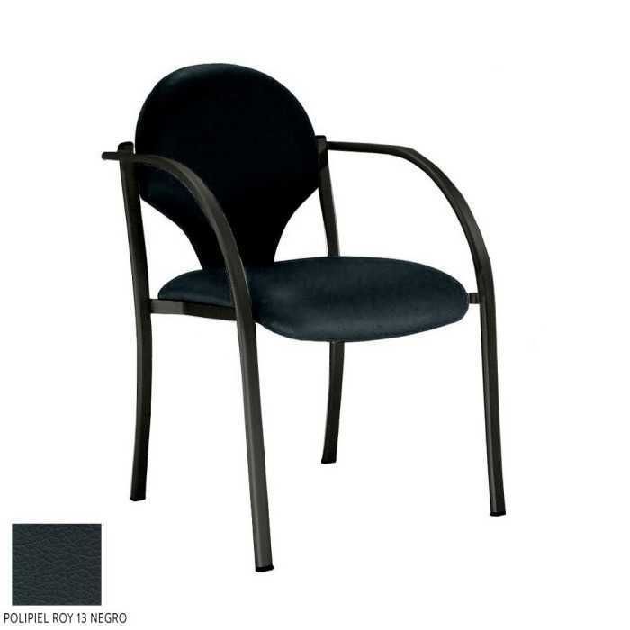 Silla confidente modelo INCA de Vincolo, con tapa trasera polipropileno