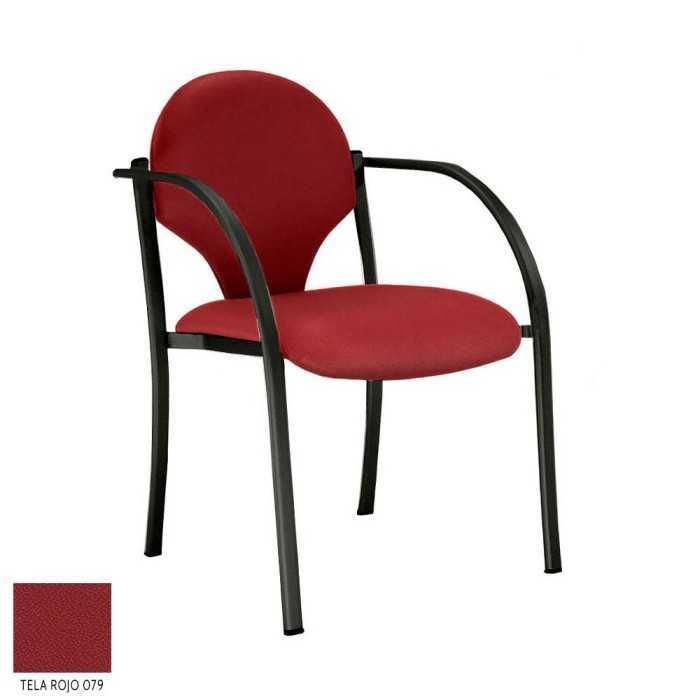 Silla confidente modelo INCA de Vincolo, con tapa trasera polipropileno