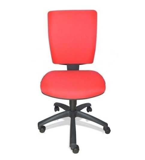 Silla de oficina FLASH, respaldo tapizado, base poliamida, contacto permanente Silla de oficina FLASH, respaldo tapizado, base poliamida, contacto permanente