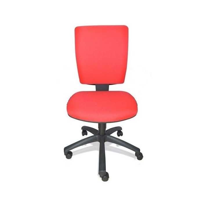 Silla de oficina FLASH, respaldo tapizado, base poliamida, contacto permanente Silla de oficina FLASH, respaldo tapizado, base poliamida, contacto permanente