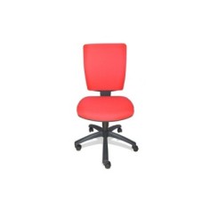 Silla de oficina FLASH, respaldo tapizado, base poliamida, contacto permanente