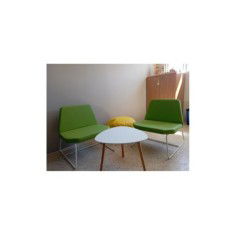 Silla para sala de espera CARINA, 1 plaza, gran acolchado, sin brazos