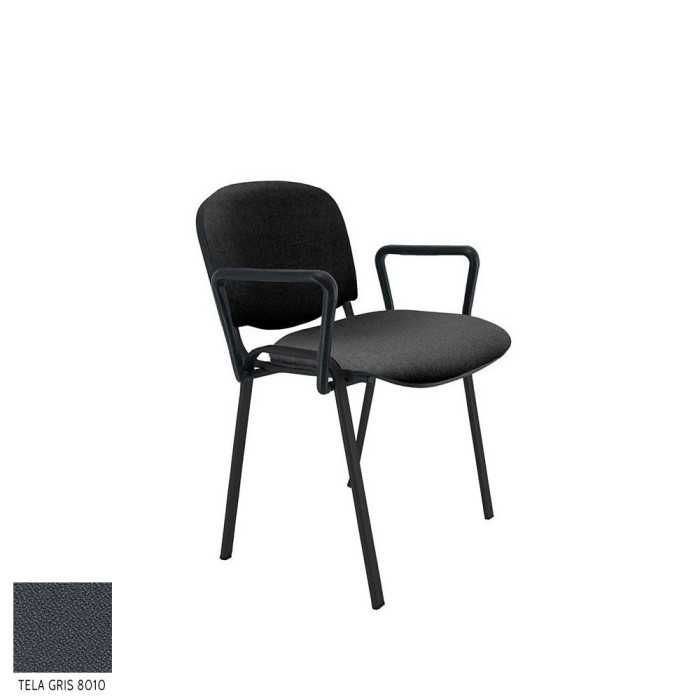 Silla confidente modelo FISSA de Vincolo, tapizada, calidad superior, con brazos