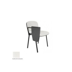 Silla confidente modelo FISSA de Vincolo, con pala derecha, tapizada, estructura negra Silla confidente modelo FISSA de Vincolo, con pala derecha, tapizada, estructura negra