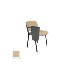 Silla confidente modelo FISSA de Vincolo, con pala derecha, tapizada, estructura negra Silla confidente modelo FISSA de Vincolo, con pala derecha, tapizada, estructura negra