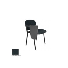 Silla confidente modelo FISSA de Vincolo, con pala derecha, tapizada, estructura negra Silla confidente modelo FISSA de Vincolo, con pala derecha, tapizada, estructura negra