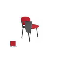 Silla confidente modelo FISSA de Vincolo, con pala derecha, tapizada, estructura negra Silla confidente modelo FISSA de Vincolo, con pala derecha, tapizada, estructura negra