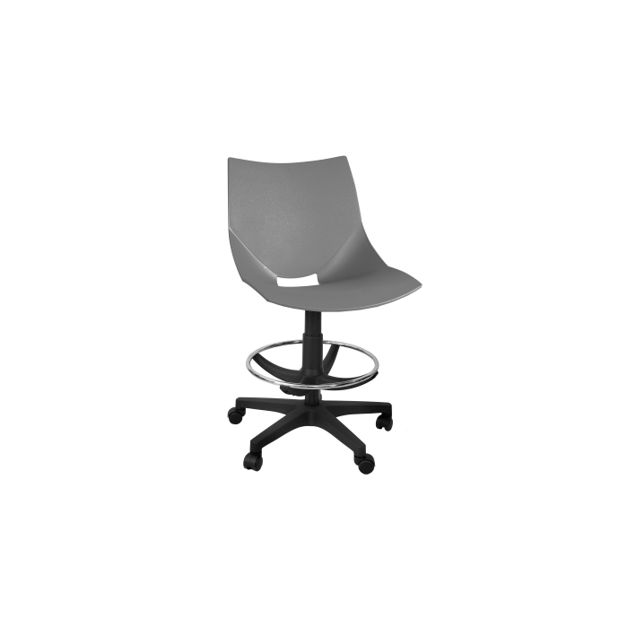 Silla de plástico giratoria taburete poliamida Shell