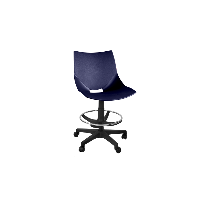 Silla de plástico giratoria taburete poliamida Shell