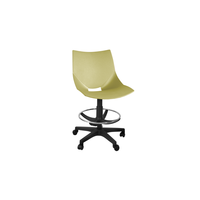 Silla de plástico giratoria taburete poliamida Shell
