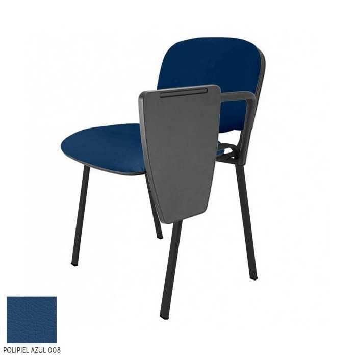 Silla confidente modelo FISSA de Vincolo, tapizada, con pala izquierda, calidad superior