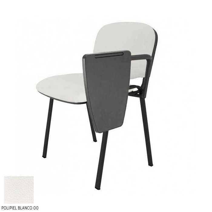 Silla confidente modelo FISSA de Vincolo, tapizada, con pala izquierda, calidad superior