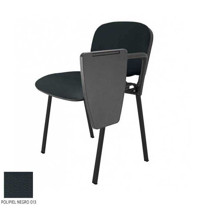 Silla confidente modelo FISSA de Vincolo, tapizada, con pala izquierda, calidad superior