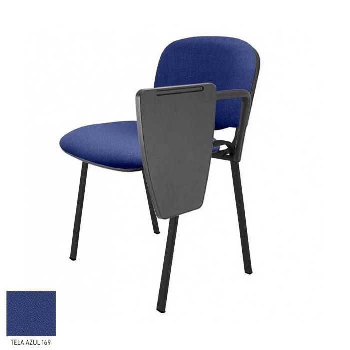 Silla confidente modelo FISSA de Vincolo, tapizada, con pala izquierda, calidad superior