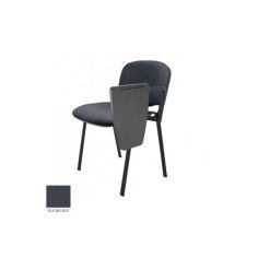 Silla confidente modelo FISSA de Vincolo, tapizada, con pala izquierda, calidad superior