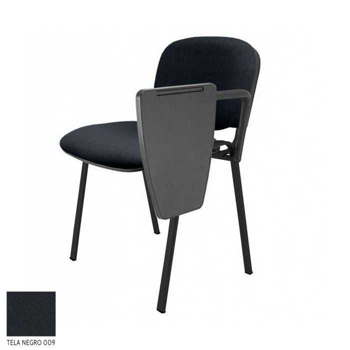 Silla confidente modelo FISSA de Vincolo, tapizada, con pala izquierda, calidad superior