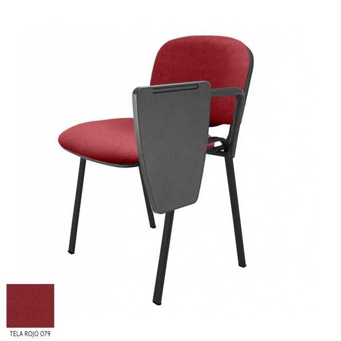 Silla confidente modelo FISSA de Vincolo, tapizada, con pala izquierda, calidad superior