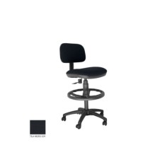 Taburete de oficina modelo SOFY de Vincolo, con ruedas, aro negro, giratorio Taburete de oficina modelo SOFY de Vincolo, con ruedas, aro negro, giratorio