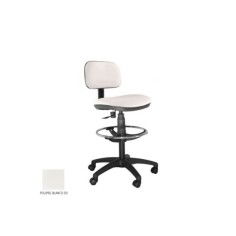 Taburete de oficina modelo SOFY de Vincolo, con ruedas, aro cromado, giratorio Taburete de oficina modelo SOFY de Vincolo, con ruedas, aro cromado, giratorio