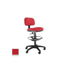 Taburete de oficina modelo SOFY de Vincolo, con ruedas, aro cromado, giratorio Taburete de oficina modelo SOFY de Vincolo, con ruedas, aro cromado, giratorio