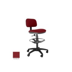Taburete de oficina modelo SOFY de Vincolo, con ruedas, aro cromado, giratorio Taburete de oficina modelo SOFY de Vincolo, con ruedas, aro cromado, giratorio