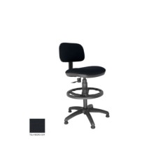 Taburete de oficina modelo SOFY de Vincolo, giratorio con topes, aro negro Taburete de oficina modelo SOFY de Vincolo, giratorio con topes, aro negro
