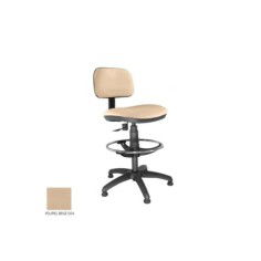 Taburete de oficina modelo SOFY de Vincolo, con topes, aro cromado, giratorio Taburete de oficina modelo SOFY de Vincolo, con topes, aro cromado, giratorio