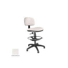 Taburete de oficina modelo SOFY de Vincolo, con topes, aro cromado, giratorio Taburete de oficina modelo SOFY de Vincolo, con topes, aro cromado, giratorio